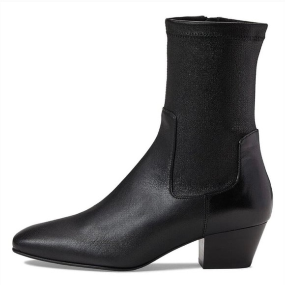 Aquatalia Sandi Sock Stretch leather boots. - Picture 1 of 5